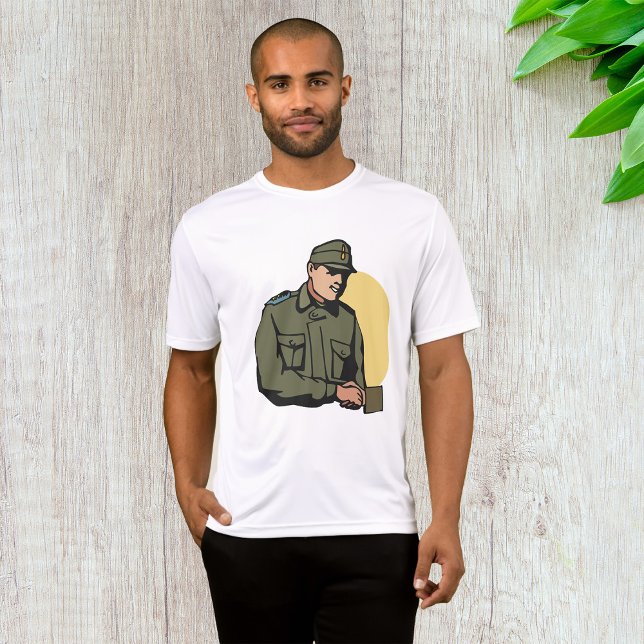 Camiseta Oficial Militar Soldado do Exército Retro (Criador carregado)