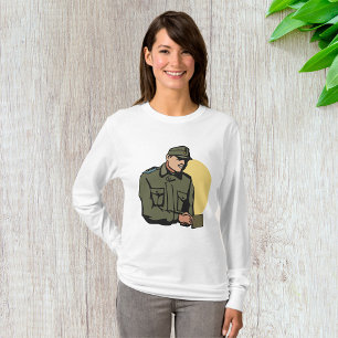Camiseta Oficial Militar Soldado do Exército Retro