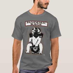 Camiseta Oficial pandémico do impressão da parte dianteira