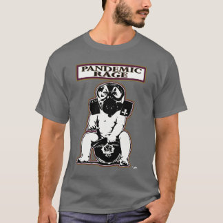 Camiseta Oficial pandémico do impressão da parte dianteira