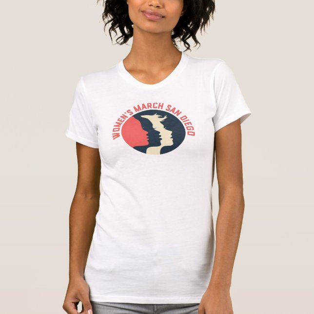 Camiseta Oficial San Diego Marcha das Mulheres (Frente)