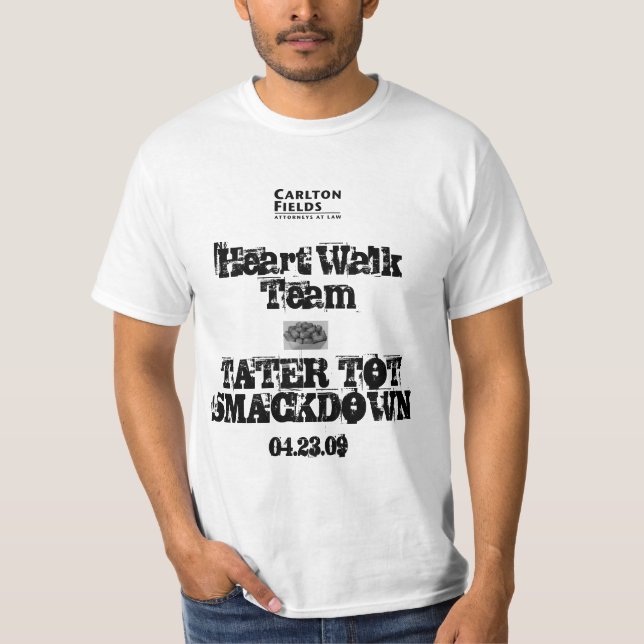 Camiseta Oficial T do TT Smackdown da equipe da caminhada (Frente)