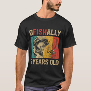 Camiseta Oficialmente 5 Anos de Idade Piada de Aniversário