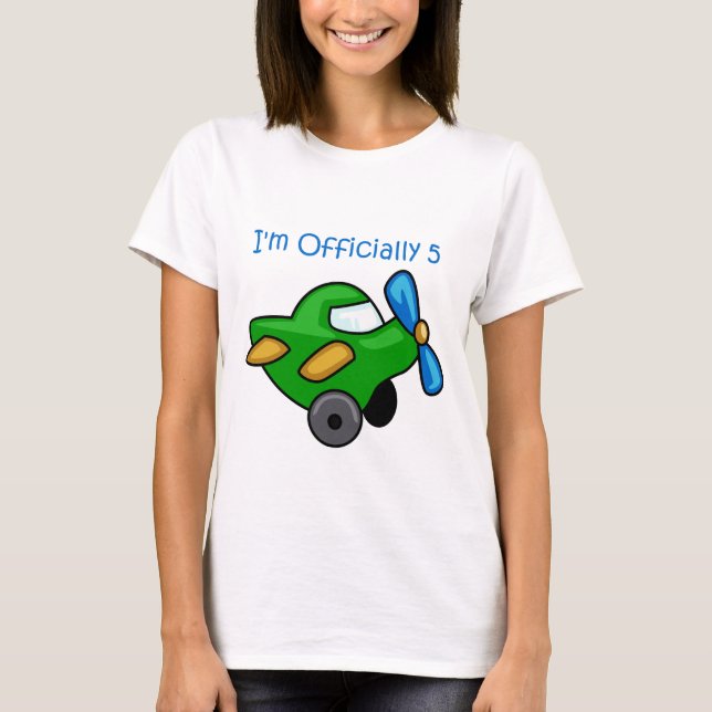 Camiseta Oficialmente 5, Jet Plane (Frente)