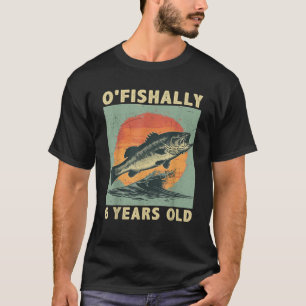 Camiseta Oficialmente 6 Anos de Idade 2019 Pescaria Pescado