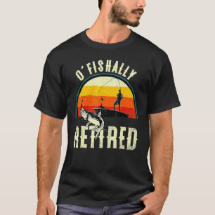 Camiseta Oficialmente Aposentado em 2022 Pesca Retrô Aposen