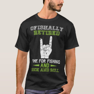 Camiseta Oficialmente Aposentado Hora de Pescar