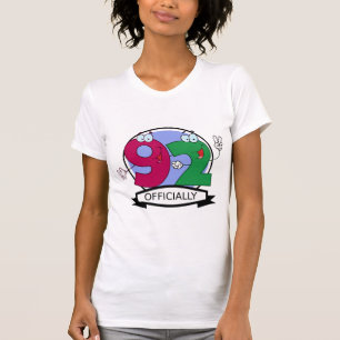 Camiseta Oficialmente bandeira de 92 aniversários