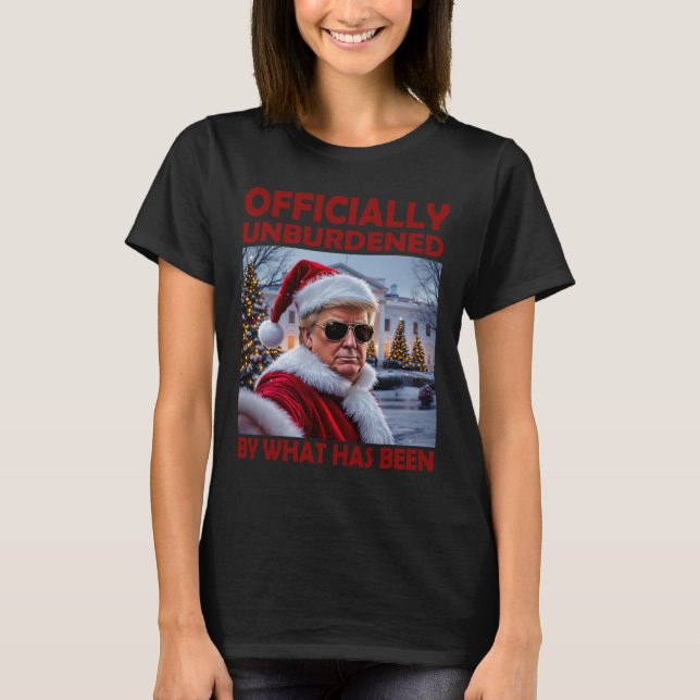 Camiseta Oficialmente Descarregado Pelo Que Foi Trump Victo (Frente)