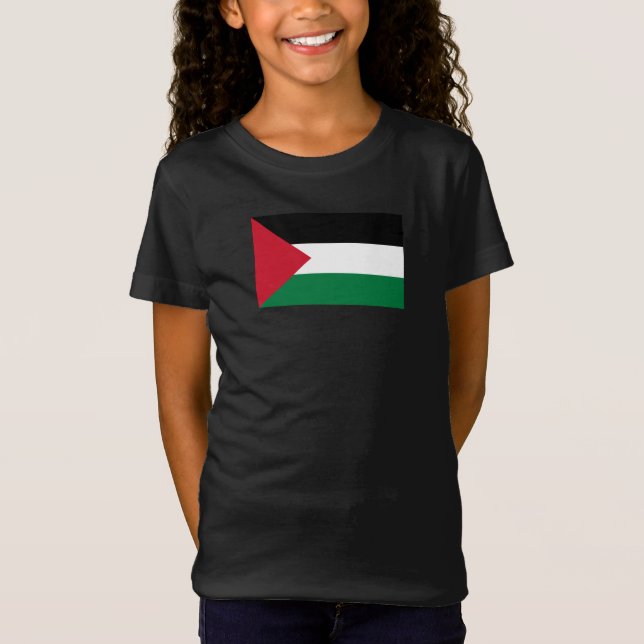 Camiseta oficialmente pavilhão do Estado da Palestina (Frente)