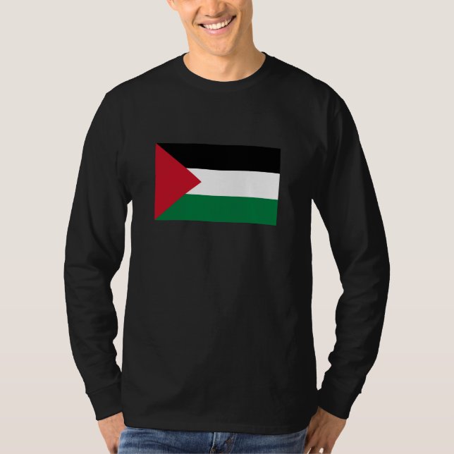 Camiseta oficialmente pavilhão do Estado da Palestina (Frente)