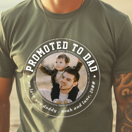 Camiseta Oficialmente promovido ao Crachá clássico do Pai