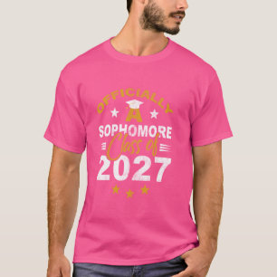 Camiseta Oficialmente Um Formando De Segundo Ano Da Classe