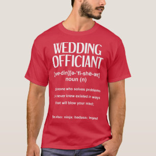 Camiseta Oficiante de Casamento Engraçado
