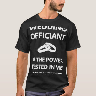 Camiseta Oficiente do Casamento Engraçado