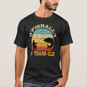 Camiseta O'Fishally, 10 Anos, Pescaria, Tema Par