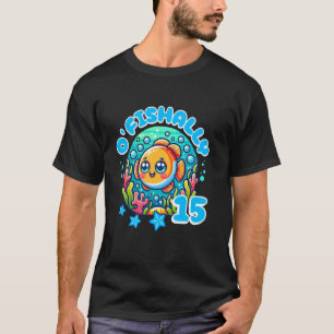 Camiseta Ofishally 15 Anos de Idade Divertido 15º Aniversár