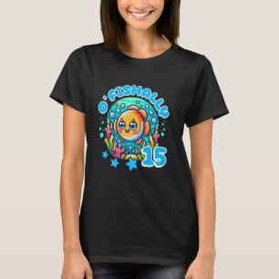 Camiseta Ofishally 15 Anos de Idade Engraçado 15º Aniversár