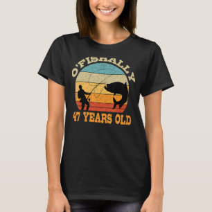 Camiseta O'Fishally, 47 Anos, Pescaria, Tema Par