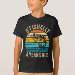 Camiseta Ofishally 4 Anos de Idade 4º Aniversário