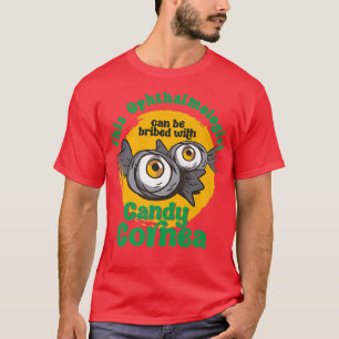 Camiseta Oftalmologista Engraçado Candy Cornea Olho Doutor 