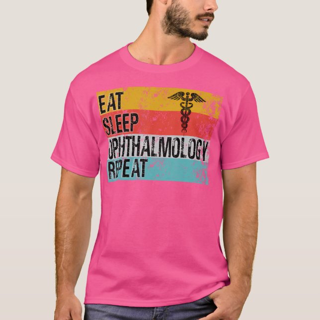 Camiseta Oftalmologista Engraçado Doutor Vintage Oftalmolog (Frente)