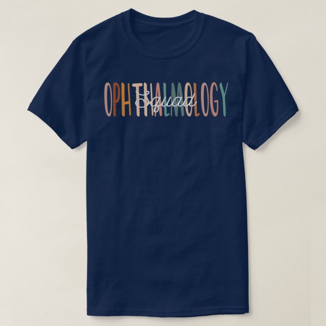 Camiseta Oftalmologistas Engraçados Esquadrão de Oftalmolog (Frente do Design)