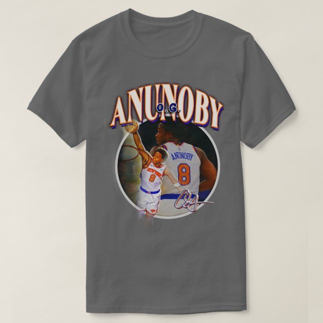 Camiseta OG Anunoby New York Basball NY NYC Jersey Toron (Frente do Design)