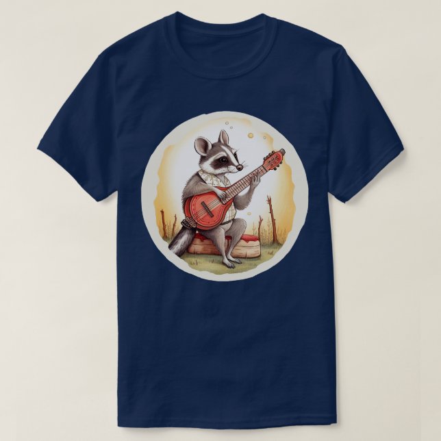 Camiseta Ogambá tocando banjo 1 (Frente do Design)