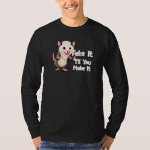 Camiseta Ogambm Fingiu Engraçado Possum Passa Traje Rodent 