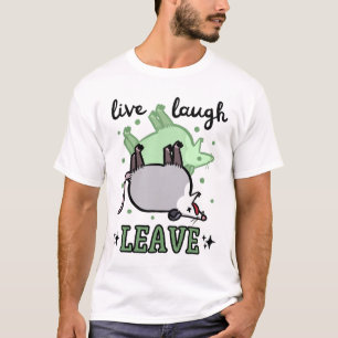 Camiseta Ogambm Funny Live Laugh Deixar Humor Escuro Possum