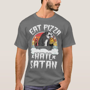 Camiseta Ogambm Kids Punk Banda Death Metal Comer Pizza Hai