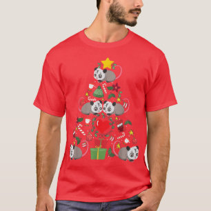Camiseta Ogambm Possum Enfeites de natal Tree Funny T-Shi