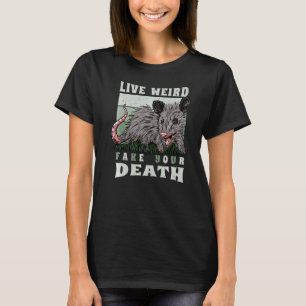 Camiseta Ogambm Vive Estranho Fingir Sua Morte Vintage Poss