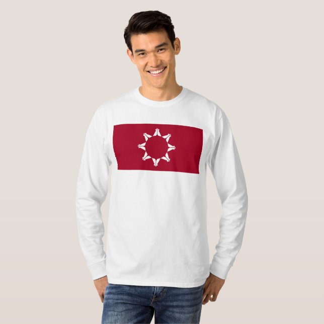 Camiseta Oglala Lakota Sioux Flag (Frente Completa)