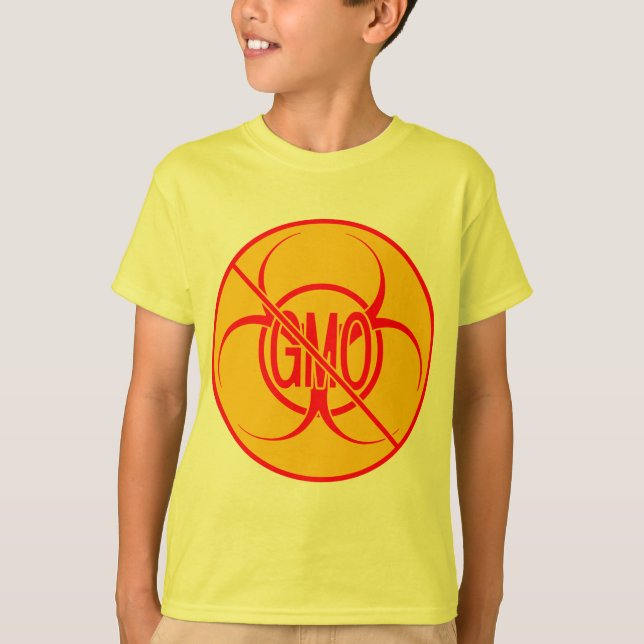 Camiseta OGM Camiseta Bio Hazard Camisas OGM (Frente)