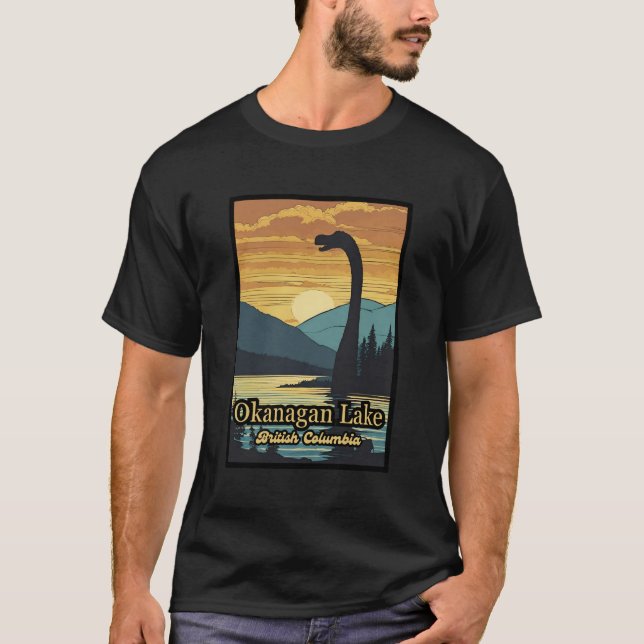 Camiseta Ogopogo, o lago de Okanagan Monster, 70s (Frente)