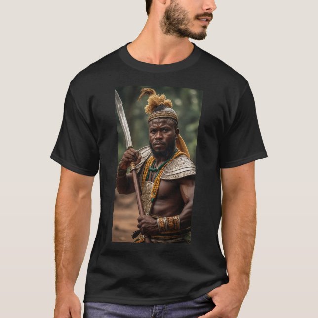 Camiseta Ogum (Ogun) - Guerreiro Forte de Ferro (Frente)