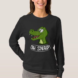 Camiseta Oh Alligador de crocodilo de perna encaixada