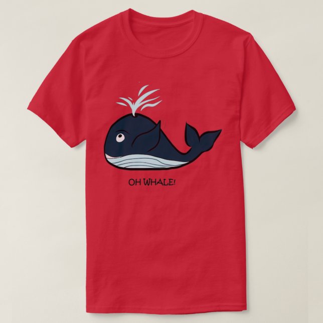 Camiseta Oh, Baleia Bem (Frente do Design)