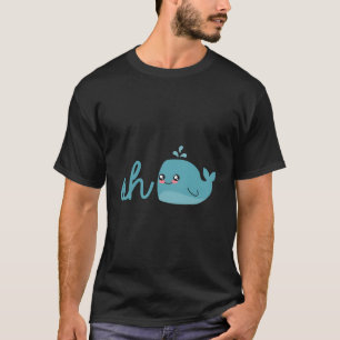 Camiseta Oh Baleia Oh Bem Engraçado Oceano Baleia Azul