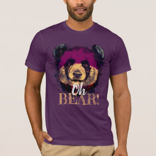 Camiseta "OH BEAR"   Legal Panda engraçado