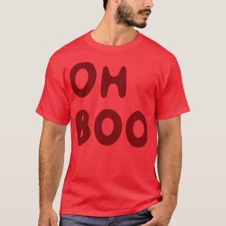 Camiseta Oh Boo de sangue vermelho