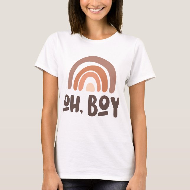 Camiseta Oh Boy Baby Rainbow (Frente)