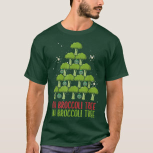 Camiseta Oh Broccoli Tree Vegetarian Xmas Vegan Merry Chris