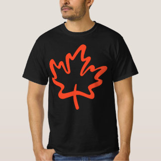 Camiseta Oh Canadá! Dia do Mapeamento Canadiano Folha Verme