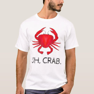 Camiseta Oh, Caranguejo (Merda) Red Baltimore Maryland Cara