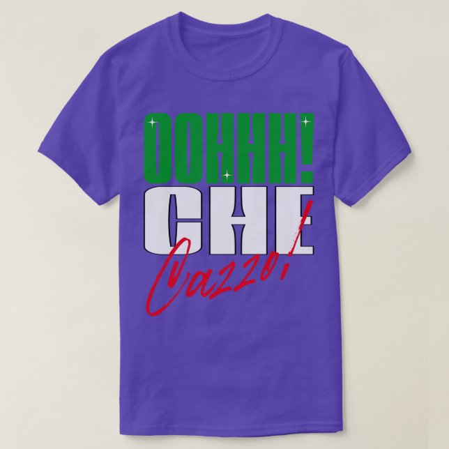 Camiseta Oh che cazzo lang italiano americano (Frente do Design)