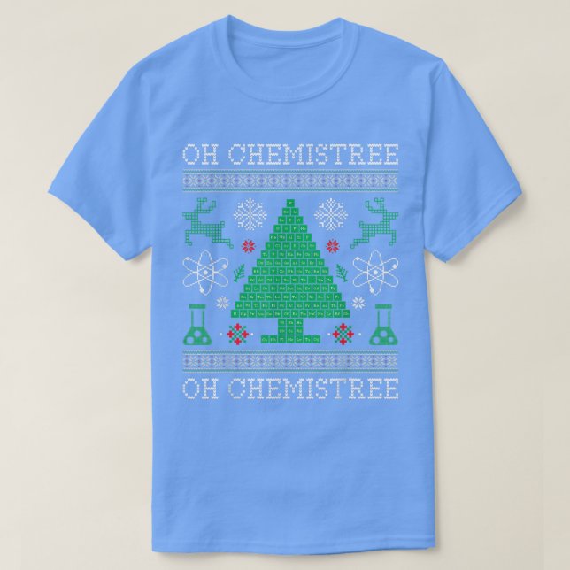 Camiseta Oh Chemistree Funny Science Gift Periodic Table pr (Frente do Design)