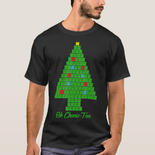 Camiseta Oh ChemisTree Men Mulheres Engraçada Química Natal
